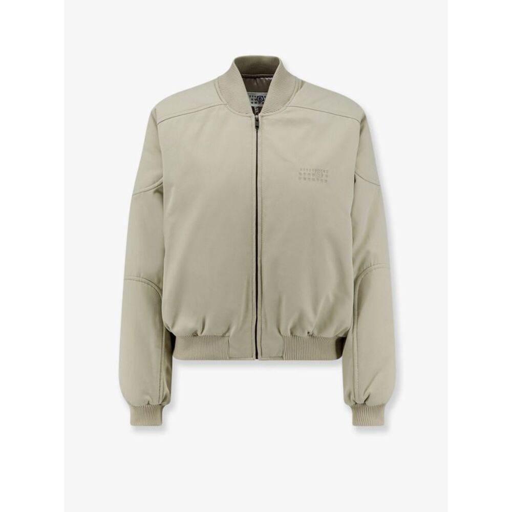 Mm6 Maison Margiela Women Cotton Jacket With Numeric Signature Detail